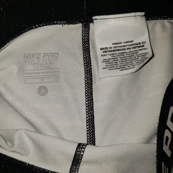 Nike Pro Athletic Grey Camo Capri Leggings Size Small - Picture 4 of 8